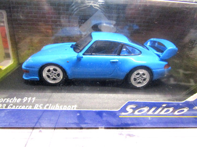 PORSCHE 911 - 993 RS Carrera Clubsport Coupe Touring blau blue Solido 1:43