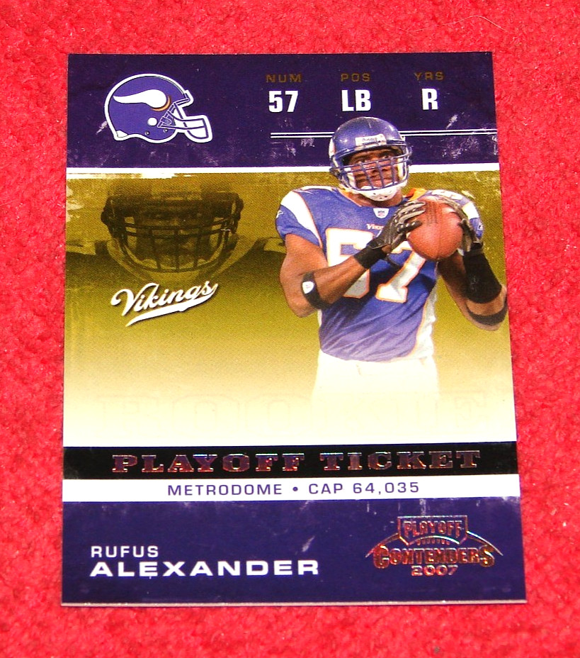 Rufus Alexander Playoff Contenders #215 Playoff Ticket