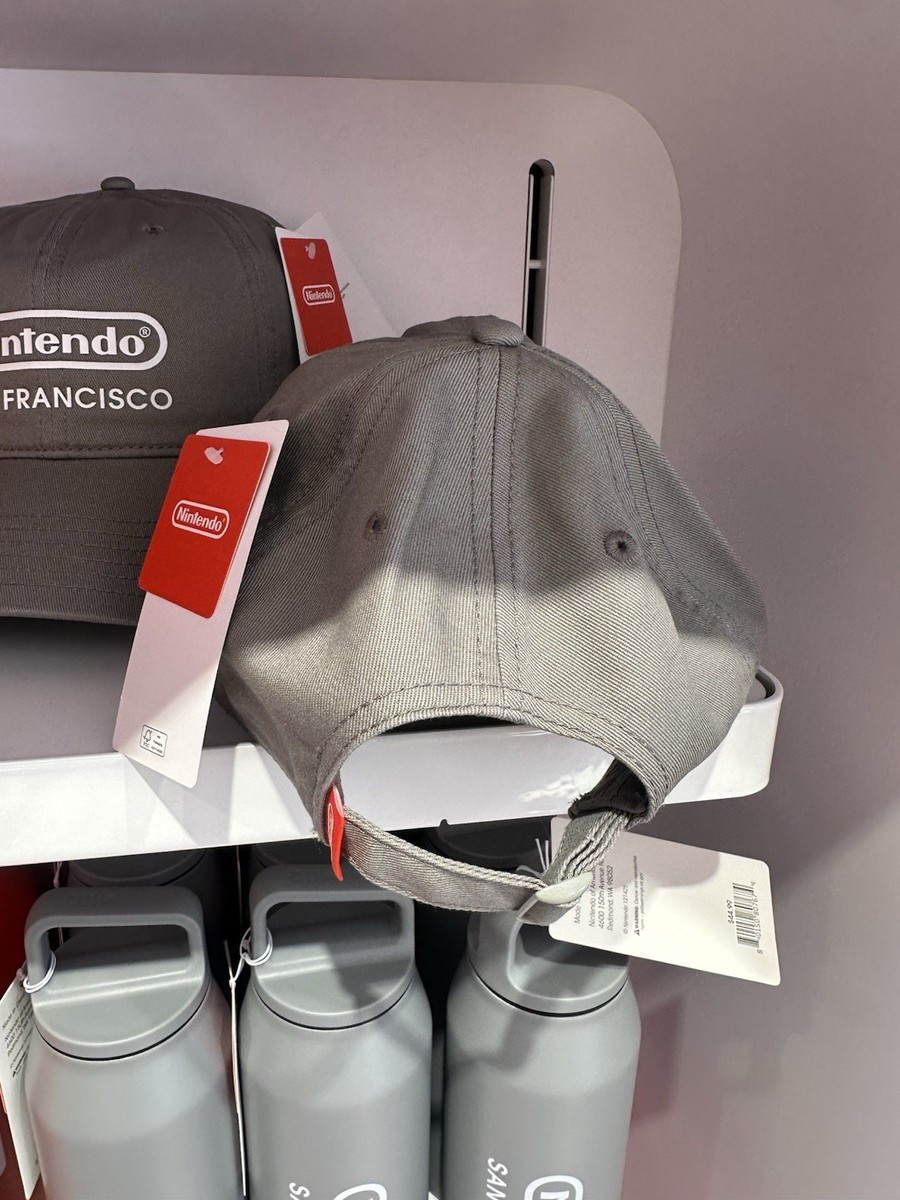 NINTENDO SAN FRANCISCO LOGO CAP GRAND OPENING STORE GREY AND RED