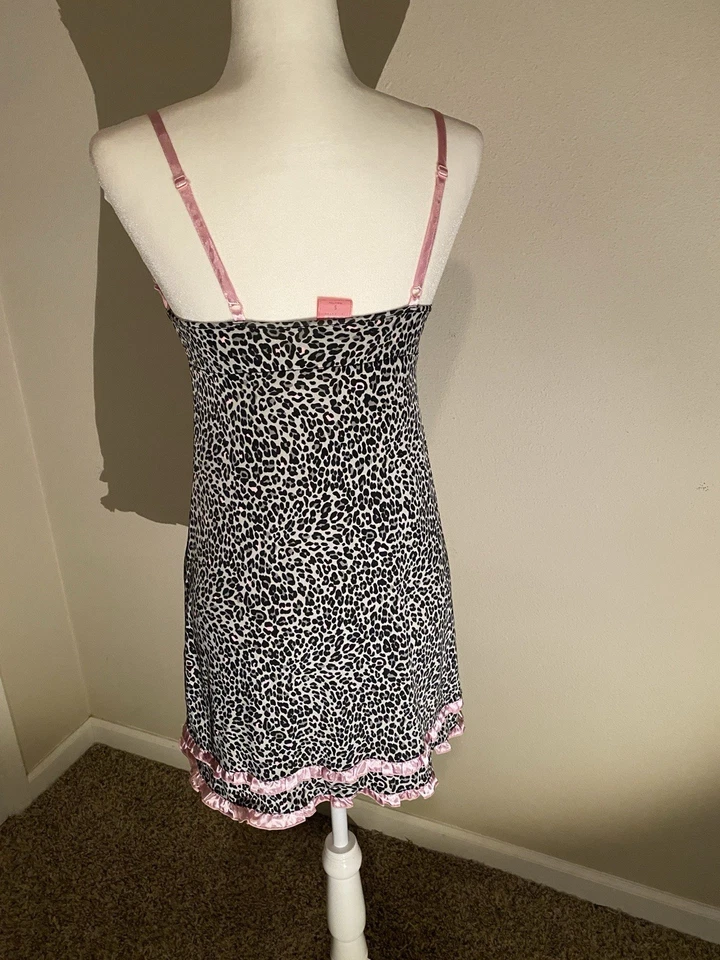 JENNI By Jennifer Moore Intimate Lingerie Black Leopard Pink S - Image 2 of 4