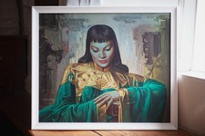 VERY RARE Original Tretchikoff Lady From The Orient - Large Framed Art Print