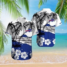 Bills Hawaiian Shirt Palm Design 137180