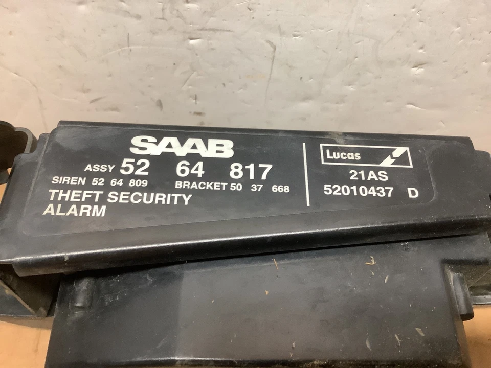 02-03 SAAB 9-3 Security HORN Alarm SYSTEM 52 64 817 - Image 4 of 4