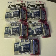 Energizer Lithium AA 5 4 Pack Lot Batteries Ex 12-50 New