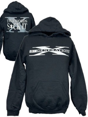DX D-Generation X Two Words Classic Pullover Hoody Sweatshirt