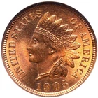 Indian Head Cent 1905 NGC MS-65 Red and Brown! Stunning Flashy Gem!