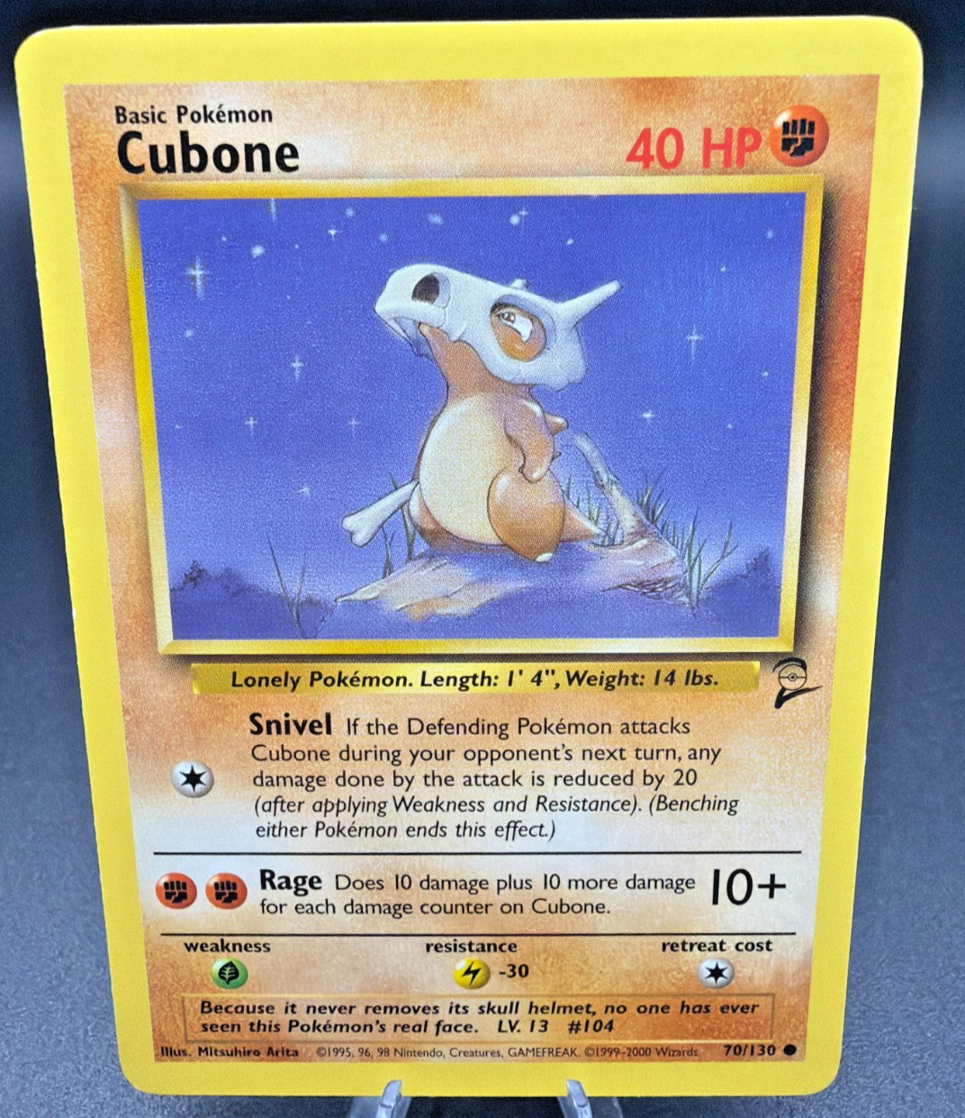 Cubone 70/130 Common Base Set 2 Pokemon NM