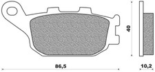 Brake shoes brake pads type NewFren FD.0172 S2 sintered metal