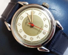 Vintage WWII JENCO Rare 17 Jewels Hand Wind Swiss Military Style Watch C1940