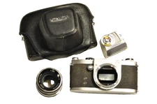 Miranda "Fv" 35mm  body with a 5cm f1.9 bayonet lens and case.