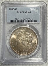 1885-O Morgan Silver Dollar PCGS MS64 $1 New Orleans Mint