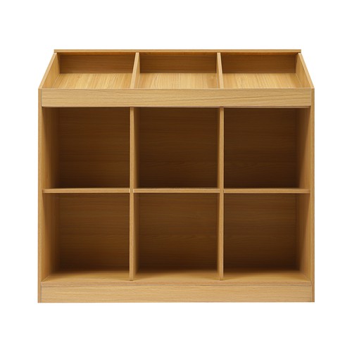9-Cube Wooden Storage Bookcase, Open Shelf Cabinet, Modern Bookshelf Organizer - Picture 5 of 15