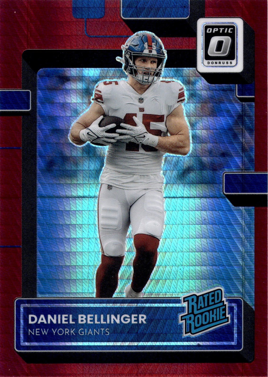 Daniel Bellinger Panini Donruss Optic #290 Red Hyper