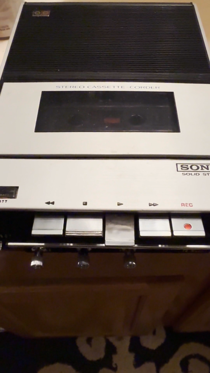 【希少/動作品】SONY TC-124 ヴィンテージ カセットレコーダー Vintage Sony TC-124 Cassette Recorder With Case and Accessories