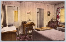Interior of AirConditioned Cottages The Willows Photochrome 1950s