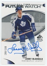 2020-21 UD SP Signature Legends All-Time Future Watch Auto Lanny McDonald /199