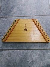 Vintage  Maroushka Wooden Cimbala Small Lap Harp Instrument Russian