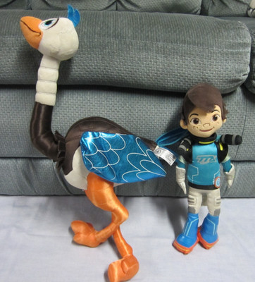 Disney Parks Tomorrowland Plush 14'' Miles and 20'' MERC Bird Ostrich