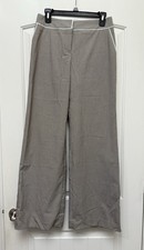 Vintage Y2K Express Design Studio CORRESPONDENT Brown Pin Stripe Dress Pants 4