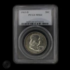 1963-D Franklin Half Dollar - PCGS MS64 -E0097