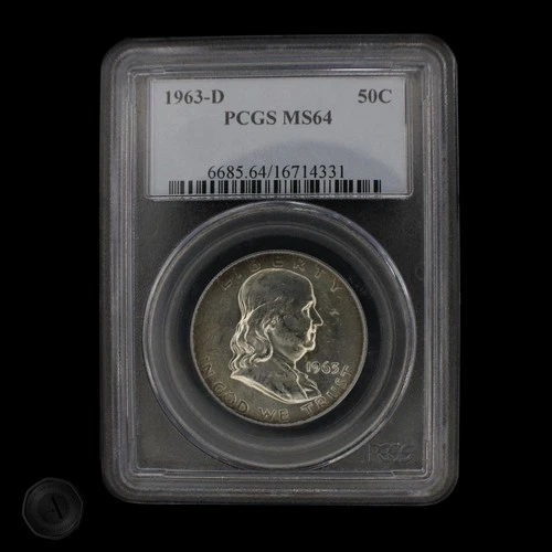 1963-D Franklin Half Dollar - PCGS MS64 -E0097