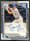 2024 Bowman George Lombard Jr. Chrome Auto 1st Prospect #CPA-GLO Yankees