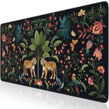 Mouse Pad Desk Mat Desk Pad, Black 35.4 x 15.7 Large Desk Pad Mat for Keyboar...
