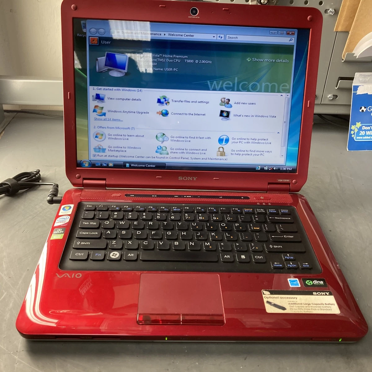 Sony Windows Vista 1 GB RAM PC Laptops & Netbooks for sale | eBay
