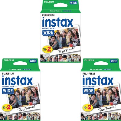 Fujifilm 16385995 / 16899922 / instax wide Instant Film (6 x 10 Aufnahmen)