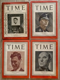 24 Vintage World War II Era Time Magazines Stalin Himmler Heydrich