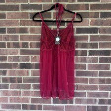 Red Lace Babydoll Lingerie 4XL Sheer Chemise Plus Size Adjustable Straps