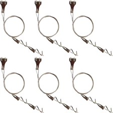 Picture Rail Hooks and Wire Picture Rail Hanging System, 2 Adjustable Hooks, 6.5