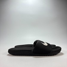 Nike Kawa Slides Black Lightweight Cushioned Slip On Comfort Sandals Youth Sz 1