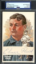 Elmer Flick PSA DNA Coa Autographed Perez Steele Cut Postcard Signed