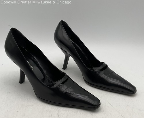 Giorgio Armani Women’s Size 40.5 Black Heels With COA - Picture 2 of 9