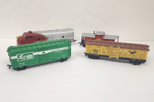 Life Like Santa Fe Locomotive Engine, Caboose, Cattle Car Box Car