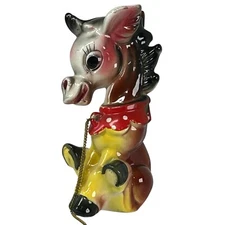 VTG Artmark Japan Anthropomorphic Ceramic Horse Kitschy Chained Family Partial