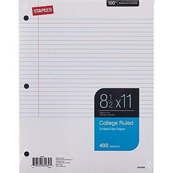 College ruled paper for sale