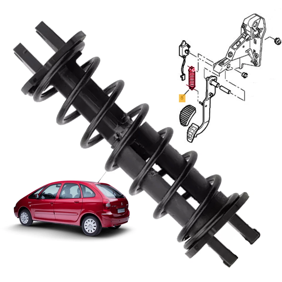 Ressort d'Assistance Pedale Embrayage pour CITROEN XSARA PICASSO 1.8 16V 2.0 HDI - Photo 3/4