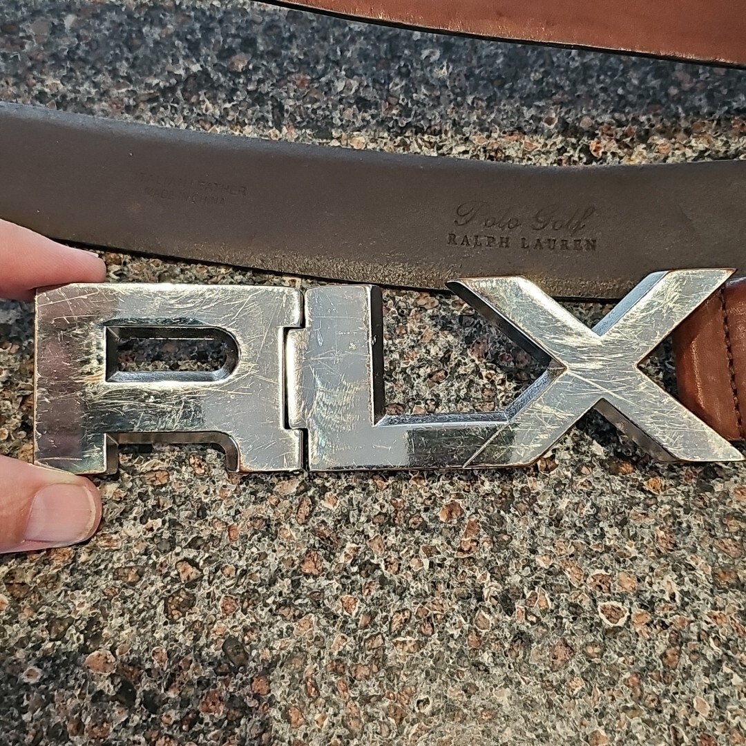 Ralph Lauren RLX Polo Golf Gentleman's Tour Leather Belt Sz
