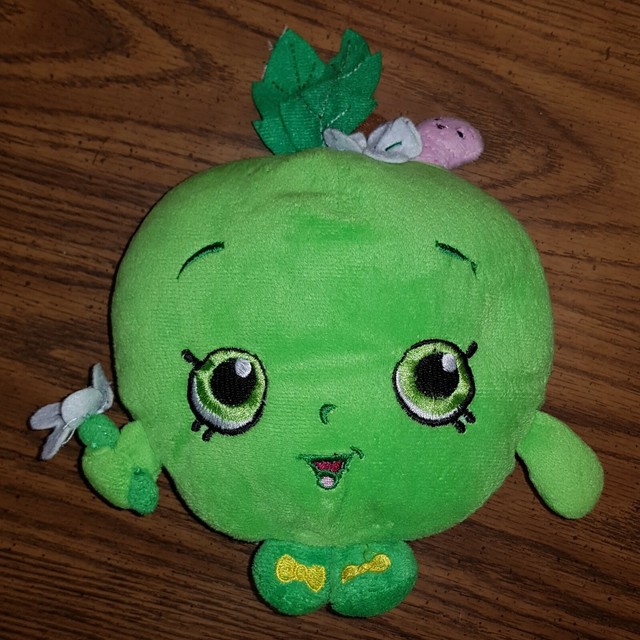 Shopkins Green Apple Blossom Stuffed Animal Plush Toy eBay