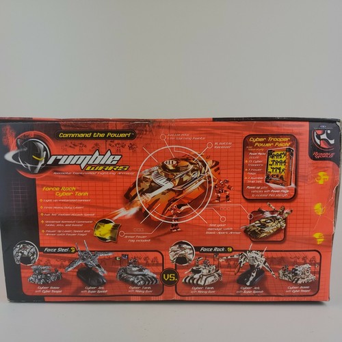 Rumble Wars CYBER TANK Brown Camo w/2 Cyber Troopers 2001 Trendmasters - Picture 5 of 6