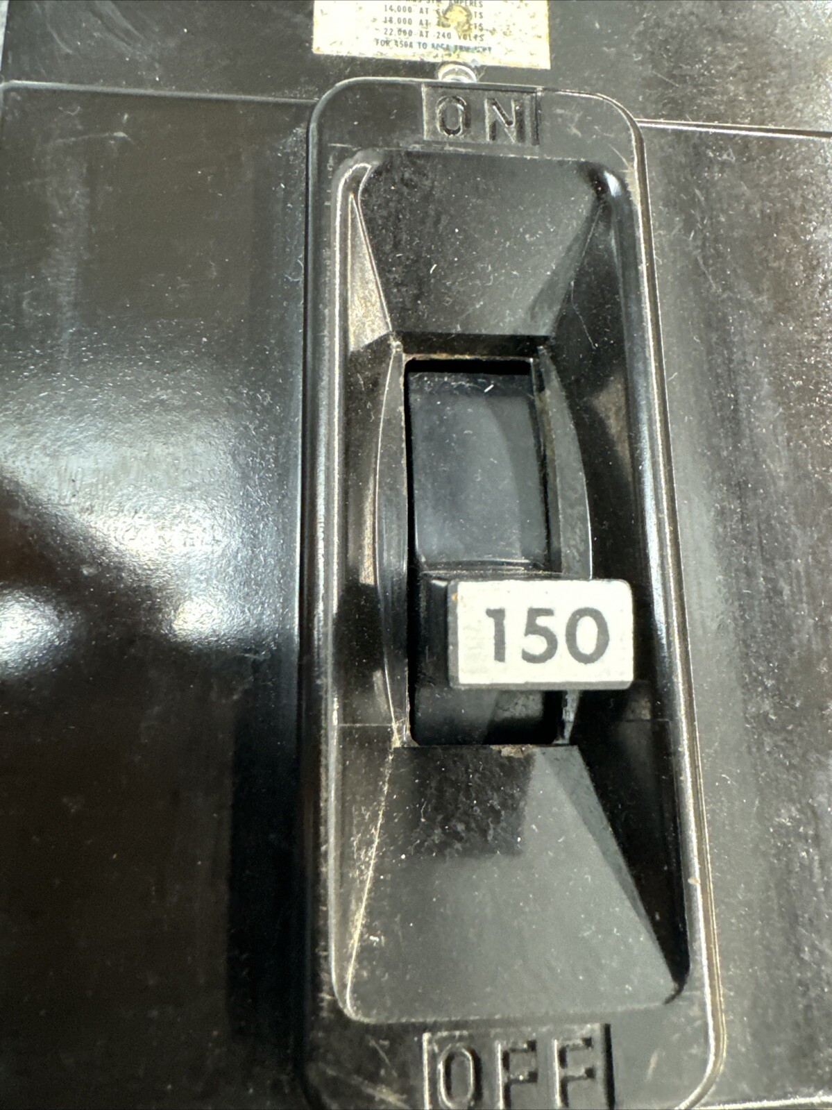 FPE Federal Pacific Electric 150 Amp 3 Pole Phase NFJ 631150 Circuit ...