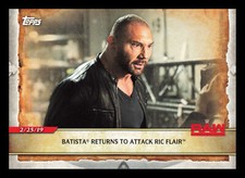Batista Returns to Attack Ric Flair #44 2020 Topps Road to WrestleMania