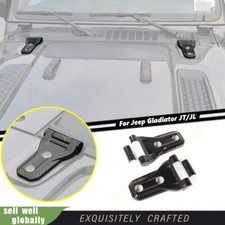 For 2018-2025 Jeep Gladiator JT/Wrangler JL Carbon Hood Engine Hinge Cover Trim