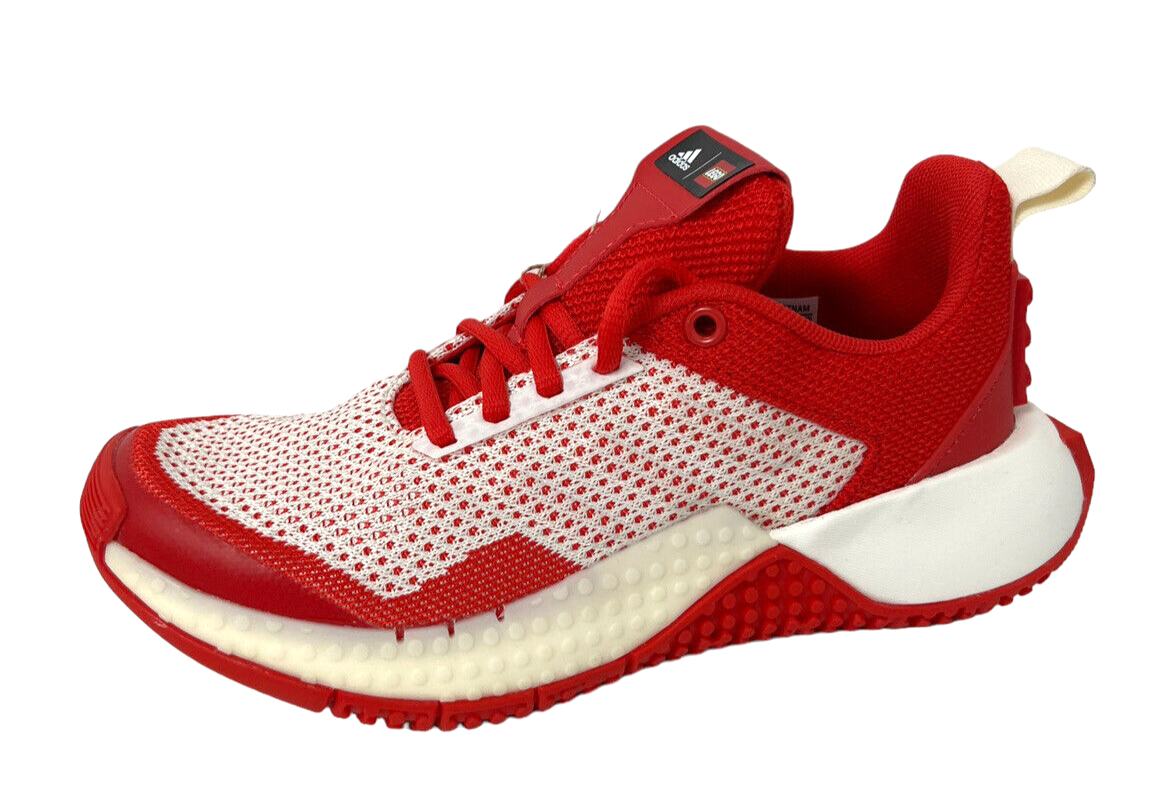 boys red adidas trainers