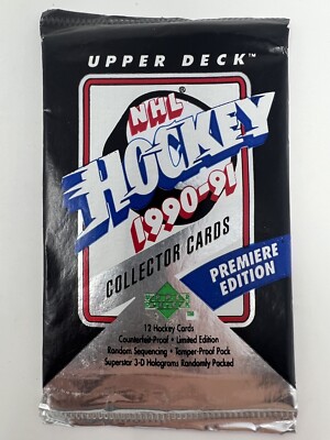 1990-91 Upper Deck NHL Hockey Factory Sealed Unopened Pack