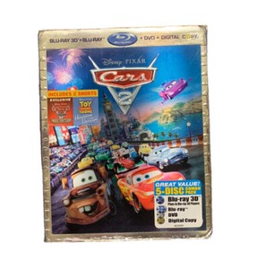 Cars 2 Blu Ray Dvd 11 5 Disc Set Includes Digital Copy 3d Ebay