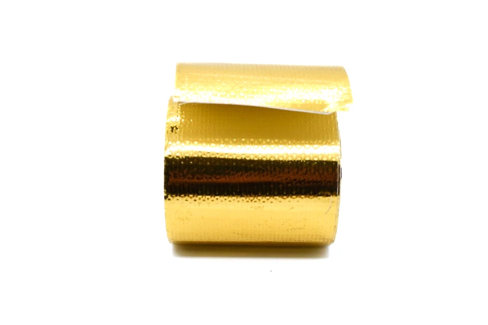 5m x 50mm Gold Hitzeschutz Isoliertape selbstklebend Klebeband reflektierend - Bild 4 von 4