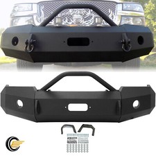 Heavy Duty Front Bumper For Chevy Silverado 1500 2003-2006 Powder Coated 3-piece